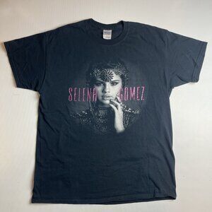 Men Large Gildan Selana Gomez 2013 Stars Dance Tour Concert Merch T-Shirt Black